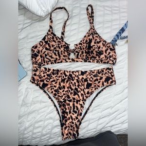 Leopard print bikini